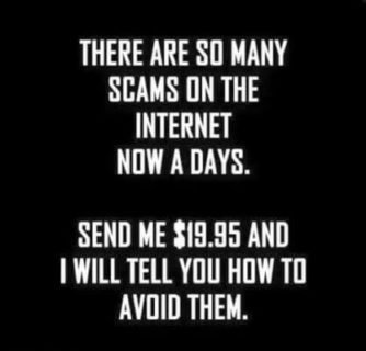 Watch Out For Scams