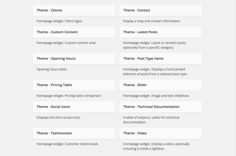 Customized Widgets Customized Widgets