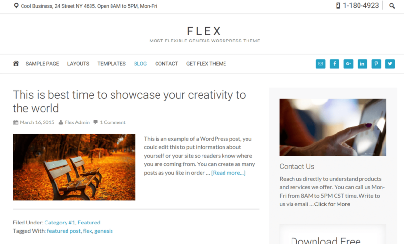 FlexPro Blog Example FlexPro Blog Example