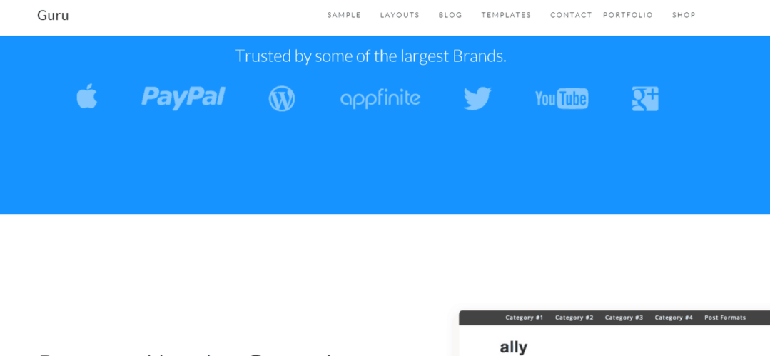 Guru Homepage Example