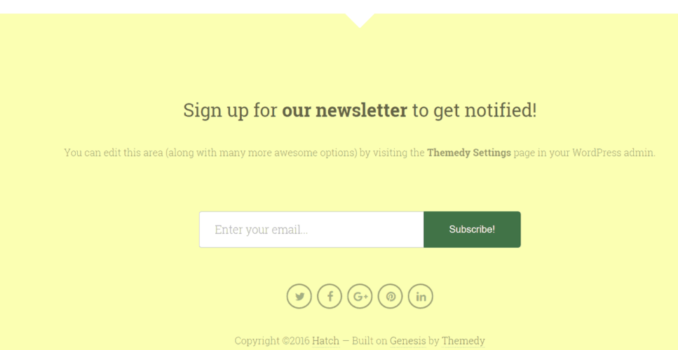 Hatch Homepage Example