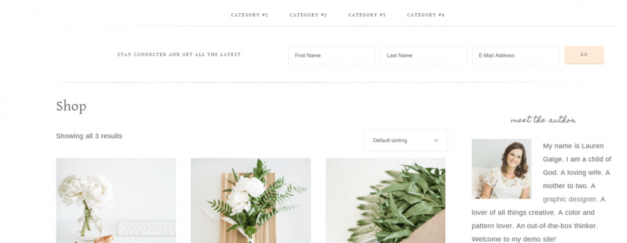Market Theme Shop Page