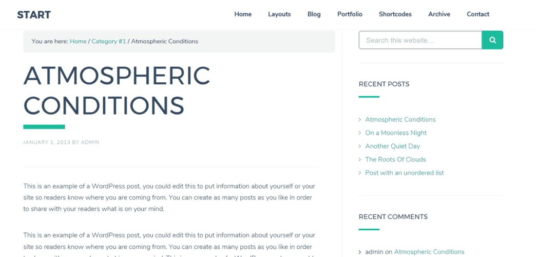 Start Blog Post