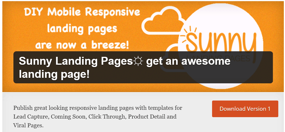 Sunny Landing Pages