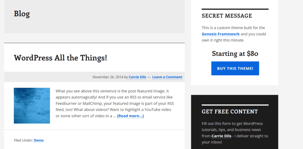 Utlity Shop Blog Example