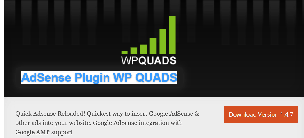 adsense plugin WP Quads