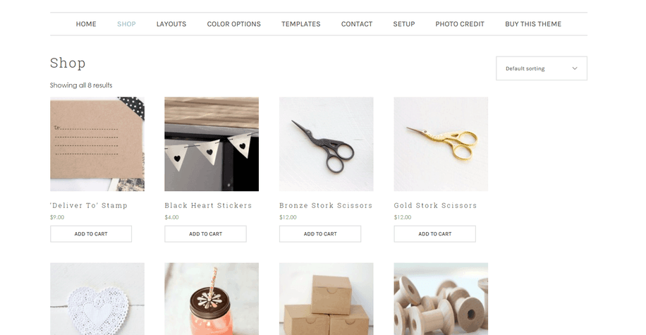 beautique shop page