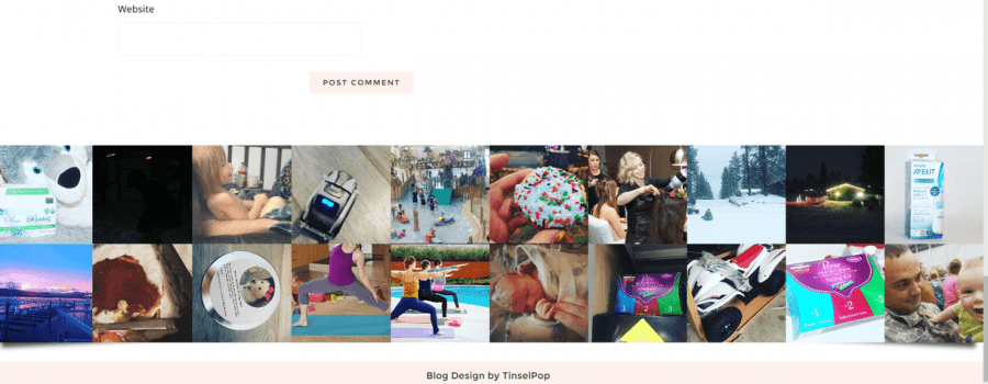 blushing footer gallery
