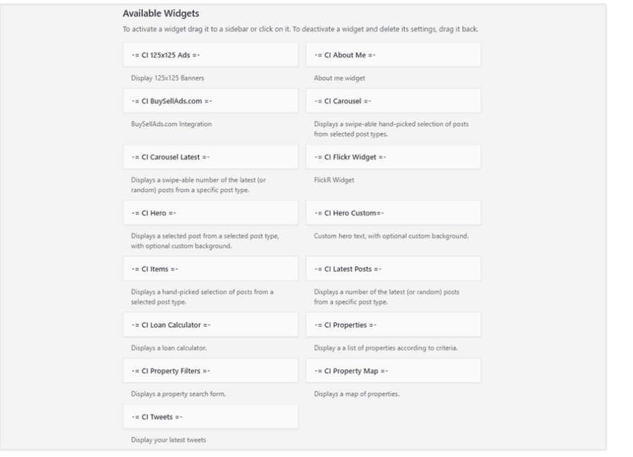 custom widgets