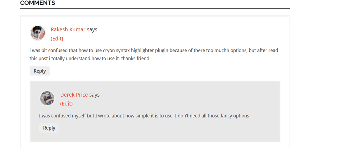highlight post author highlight post author