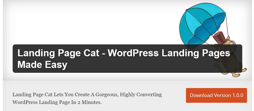landing page cat