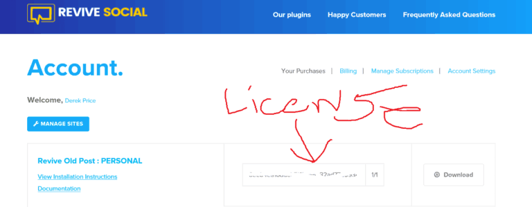 license Example