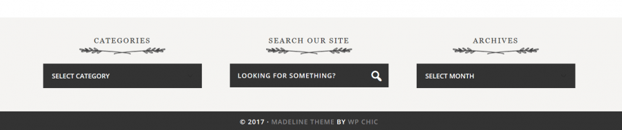 madeline footer