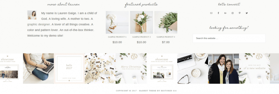 market theme example