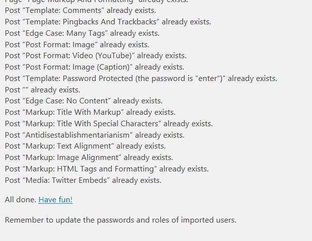 page import result