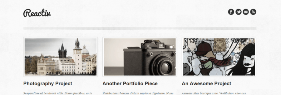reactiv portfolio example