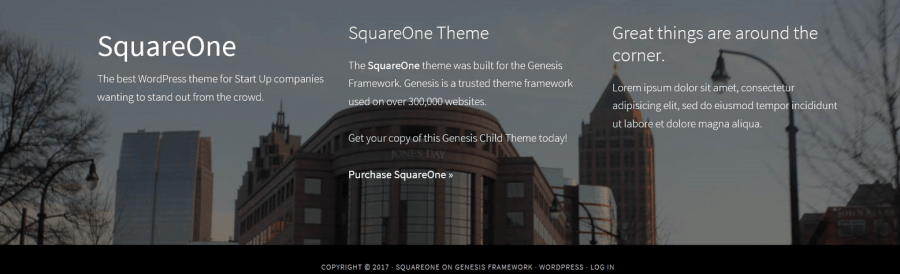 squareone footer