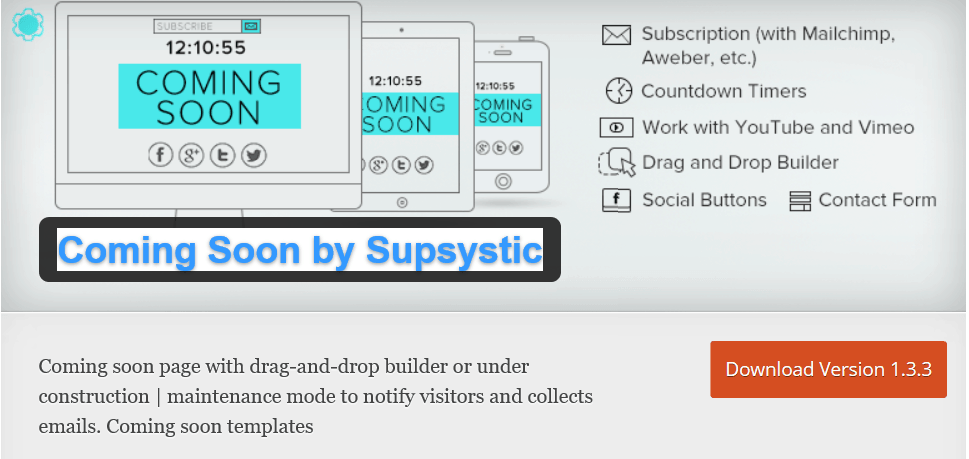 supsystic coming soon