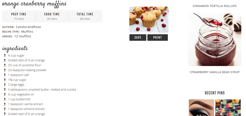 tastie theme example