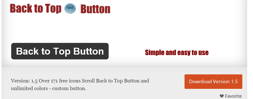 top back buttons